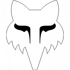СТИКЕР FOX 4 WHT