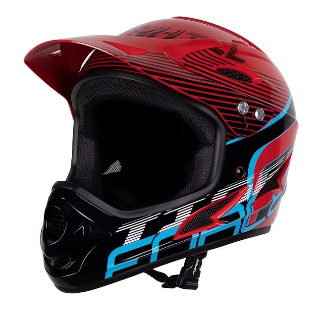 КАСКА FORCE TIGER DH RED BLACK